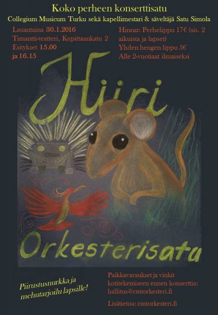 Ensimmäinen konserttini - Hiiri, orkesterisatu lapsille